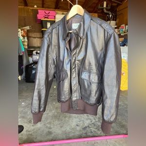 LL Bean Flying Tiger A-2 style goat leather jacket